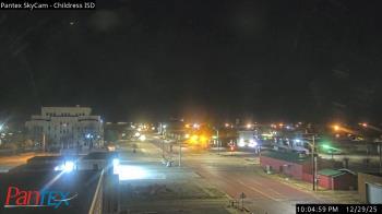 Weather camera view of Childress ISD.