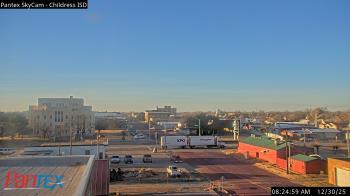 Weather camera view of Childress ISD.