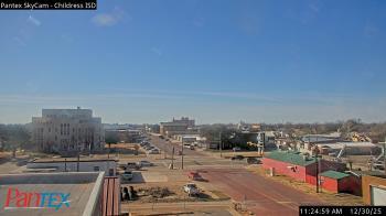 Weather camera view of Childress ISD.