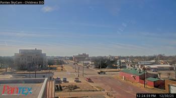 Weather camera view of Childress ISD.
