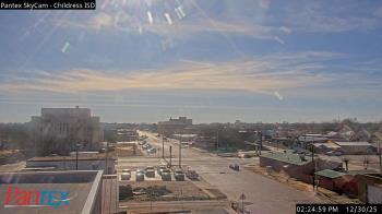 Weather camera view of Childress ISD.