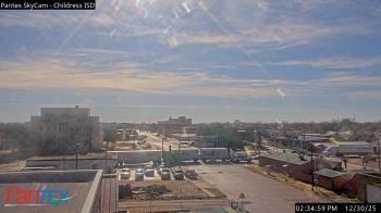 Weather camera view of Childress ISD.