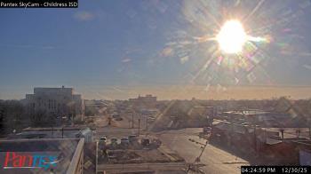Weather camera view of Childress ISD.
