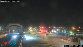 Weather camera view of Childress ISD.