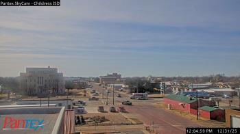 Weather camera view of Childress ISD.