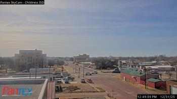 Weather camera view of Childress ISD.