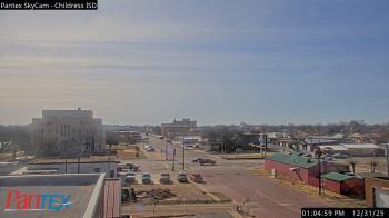 Weather camera view of Childress ISD.