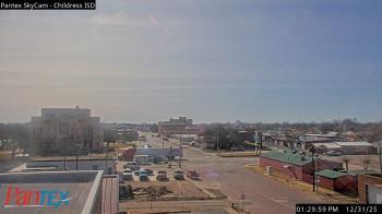 Weather camera view of Childress ISD.