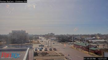 Weather camera view of Childress ISD.