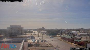 Weather camera view of Childress ISD.