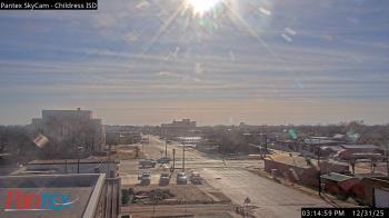 Weather camera view of Childress ISD.