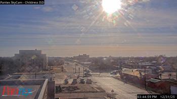 Weather camera view of Childress ISD.