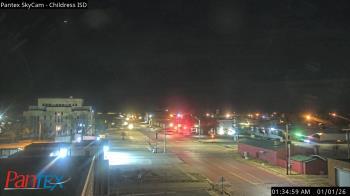 Weather camera view of Childress ISD.