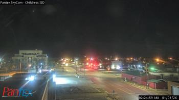 Weather camera view of Childress ISD.