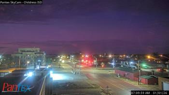 Weather camera view of Childress ISD.