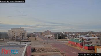 Weather camera view of Childress ISD.