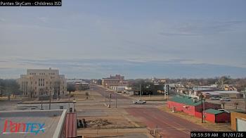 Weather camera view of Childress ISD.