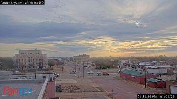Weather camera view of Childress ISD.