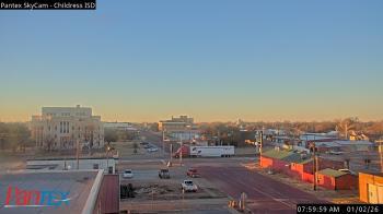 Weather camera view of Childress ISD.