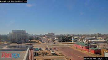 Weather camera view of Childress ISD.