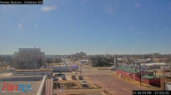 Weather camera view of Childress ISD.