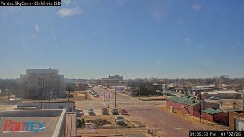 Weather camera view of Childress ISD.