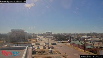 Weather camera view of Childress ISD.