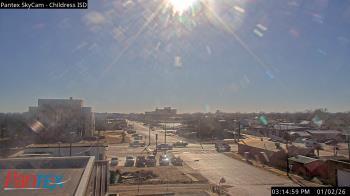 Weather camera view of Childress ISD.
