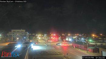 Weather camera view of Childress ISD.