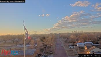 Weather camera view of Childress ISD.