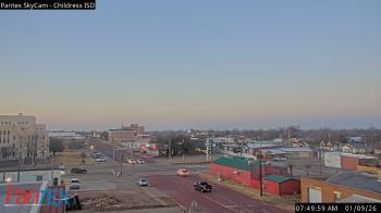 Weather camera view of Childress ISD.