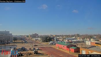 Weather camera view of Childress ISD.