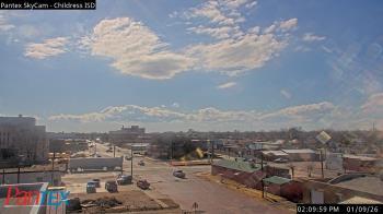 Weather camera view of Childress ISD.
