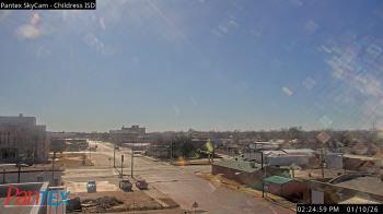Weather camera view of Childress ISD.