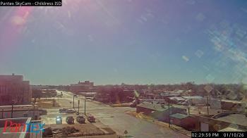 Weather camera view of Childress ISD.
