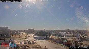 Weather camera view of Childress ISD.
