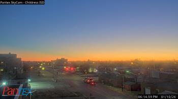 Weather camera view of Childress ISD.