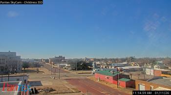 Weather camera view of Childress ISD.