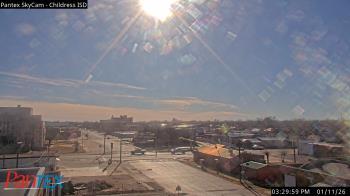 Weather camera view of Childress ISD.