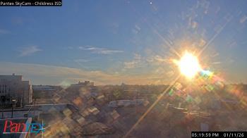 Weather camera view of Childress ISD.