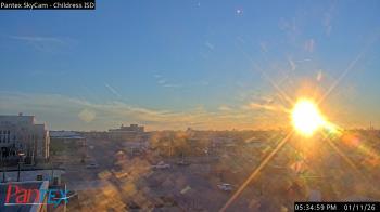 Weather camera view of Childress ISD.