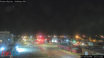 Weather camera view of Childress ISD.