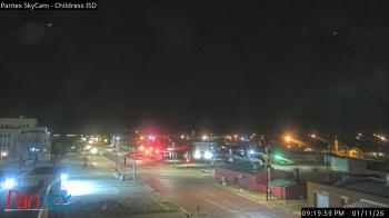 Weather camera view of Childress ISD.