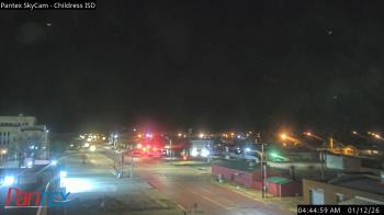 Weather camera view of Childress ISD.