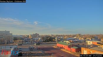 Weather camera view of Childress ISD.