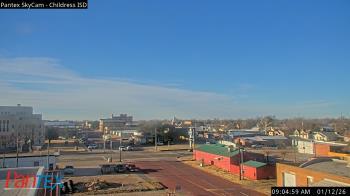 Weather camera view of Childress ISD.