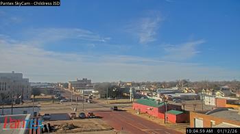 Weather camera view of Childress ISD.