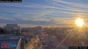 Weather camera view of Childress ISD.