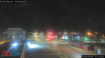 Weather camera view of Childress ISD.