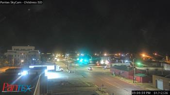 Weather camera view of Childress ISD.